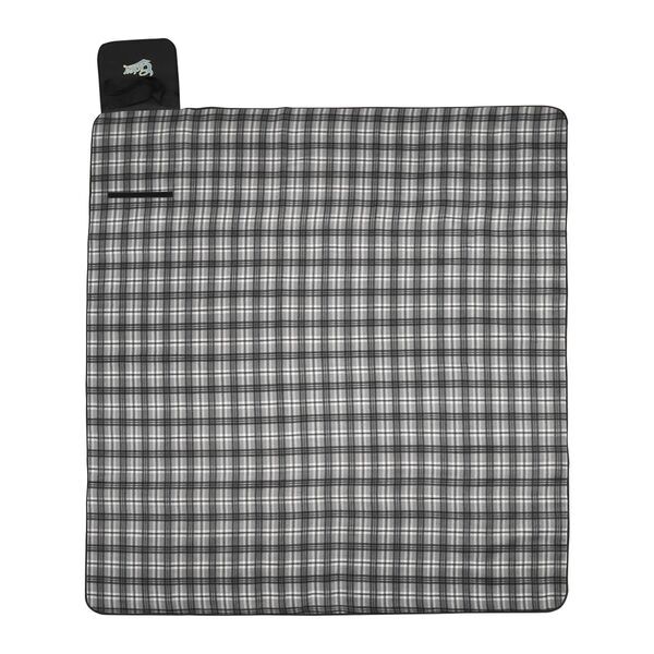 Extra Large Plaid Picnic Blanket Tote, 70" x 80"