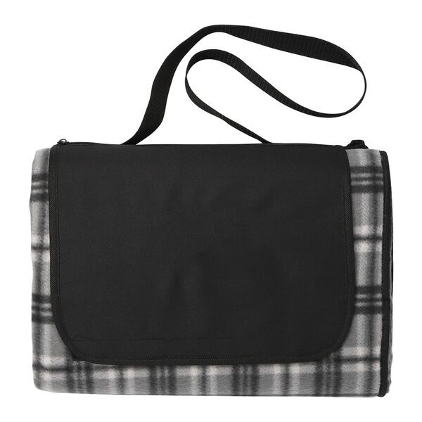 Extra Large Plaid Picnic Blanket Tote, 70" x 80"