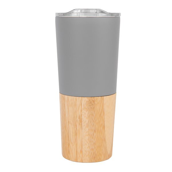 Marlow Stainless Steel Tumbler w/ Bamboo Base, 16oz.