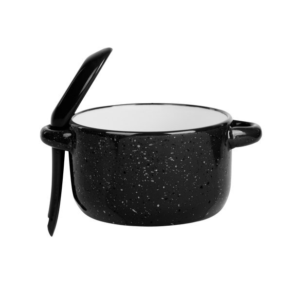 Campfire Ceramic Speckled Soup Mug w/ Spoon, 12oz.