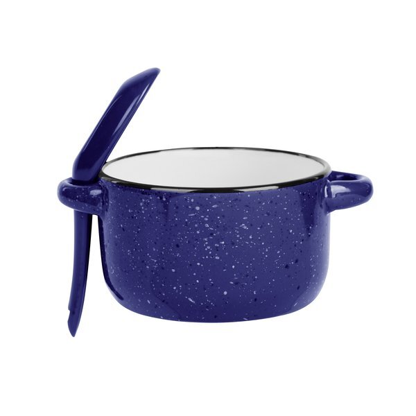 Campfire Ceramic Speckled Soup Mug w/ Spoon, 12oz.