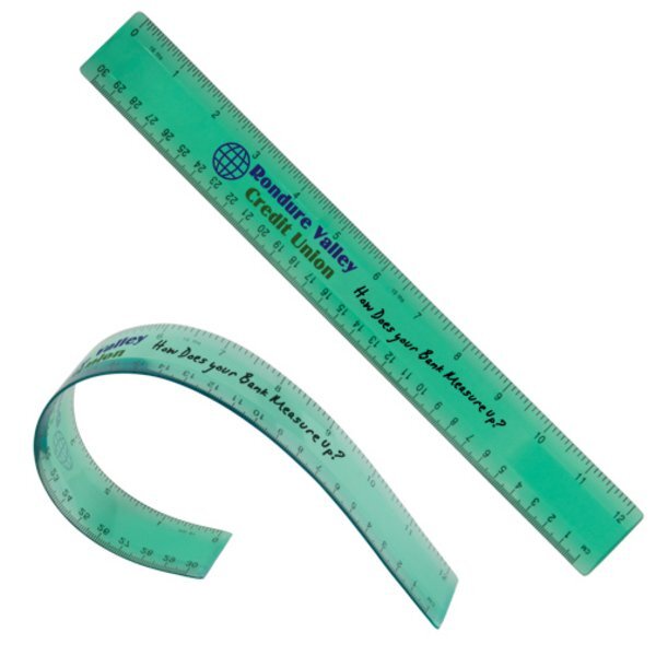Flexible Plastic Ruler, 12"