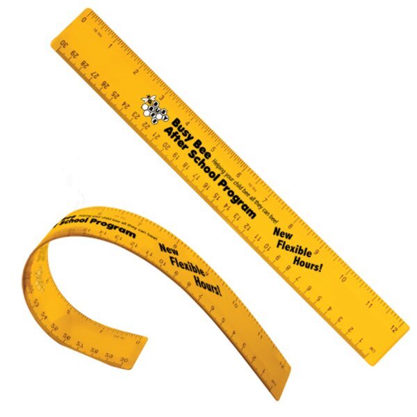 Flexible Plastic Ruler, 12"