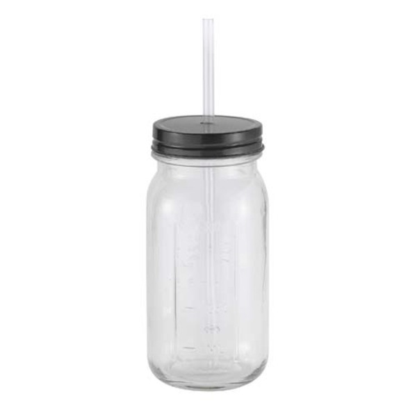 Glass Mason Jar w/Aluminum Lid, 20oz.