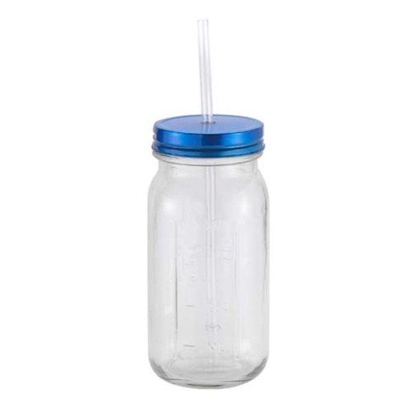 Glass Mason Jar w/Aluminum Lid, 20oz.