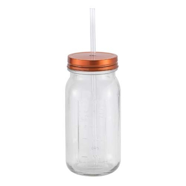 Glass Mason Jar w/Aluminum Lid, 20oz.