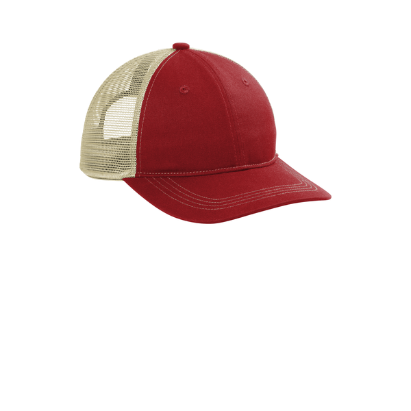 Port Authority® Unstructured Snapback Trucker Cap