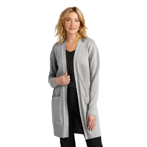 MERCER+METTLE™ Tri-Blend Open Front Ladies' Cardigan Sweater