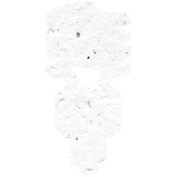 CFL Bulb Seed Paper Shape w/ Bookmark