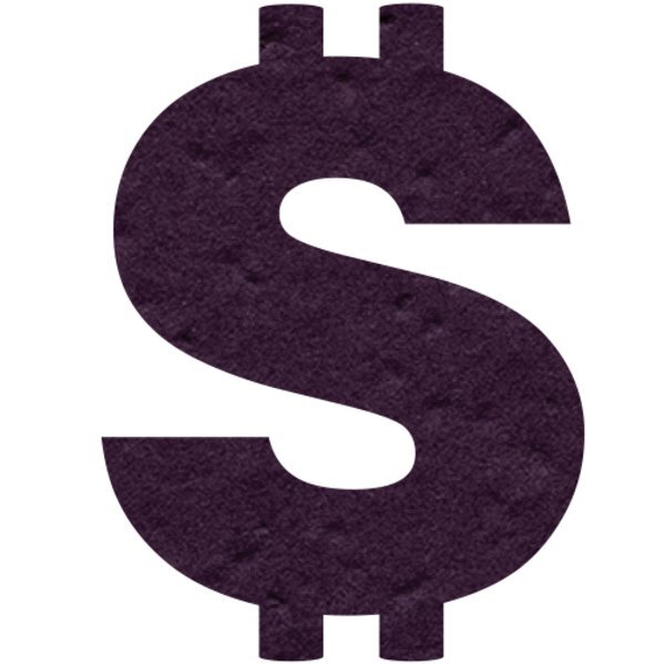 Dollar Sign Seed Paper Shape w/ Bookmark