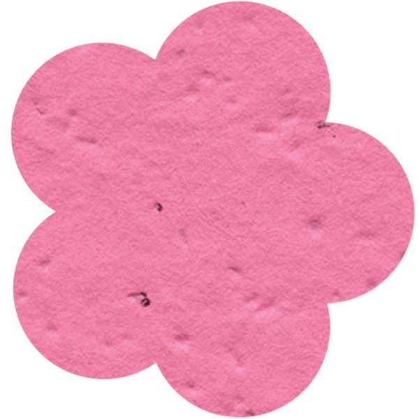 Flower Seed Paper Shape w/ Bookmark