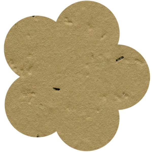 Flower Seed Paper Shape w/ Bookmark