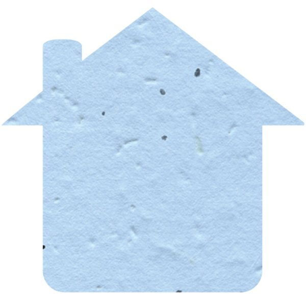 House Seed Paper Shape w/ Bookmark