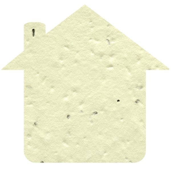 House Seed Paper Shape w/ Bookmark