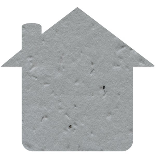 House Seed Paper Shape w/ Bookmark