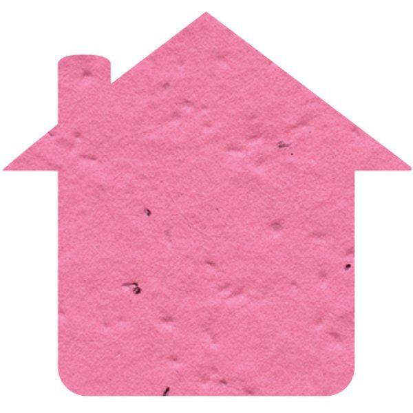 House Seed Paper Shape w/ Bookmark