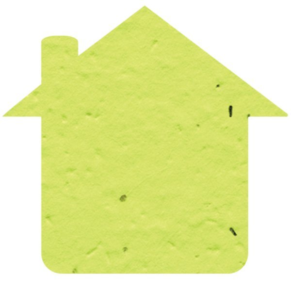 House Seed Paper Shape w/ Bookmark