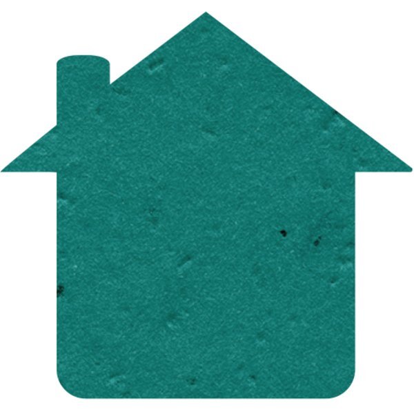 House Seed Paper Shape w/ Bookmark