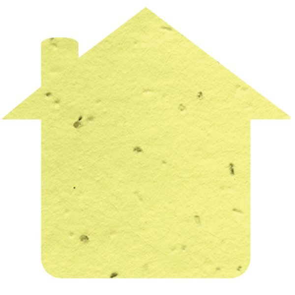 House Seed Paper Shape w/ Bookmark