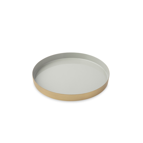Be Home® Luxe Round Enamel Tray