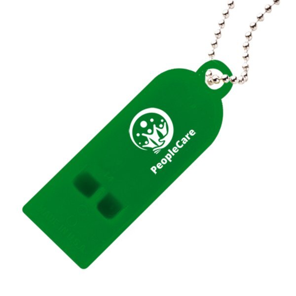 Two Tone Whistle w/ Beaded Chain