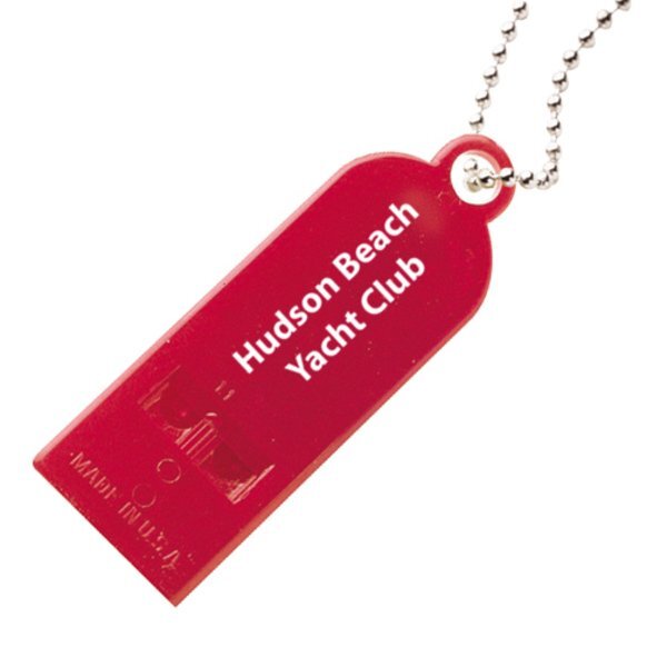 Two Tone Whistle w/ Beaded Chain