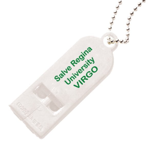 Two Tone Whistle w/ Beaded Chain