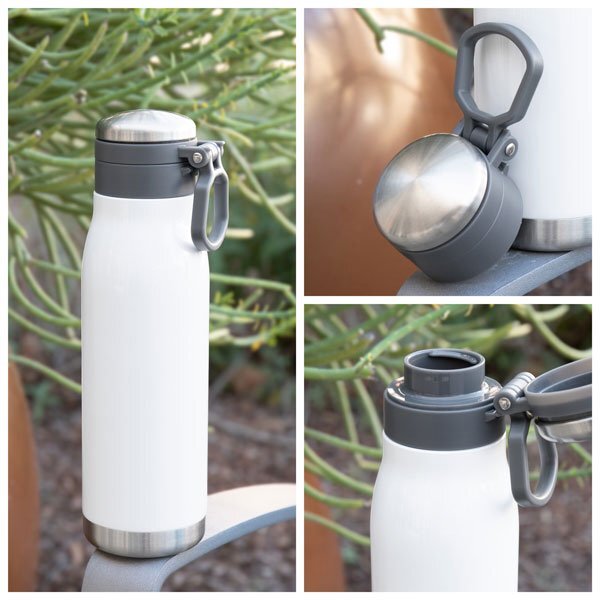 h2go Lumos Vacuum Insulated Thermal Bottle, 25oz.