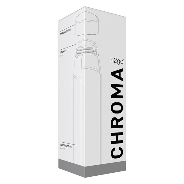 h2go Chroma Single Wall Aluminum Bottle, 24oz.