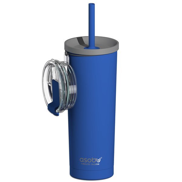 Asobu® Ocean Vacuum Insulated Stainless Steel Tumbler & Straw, 27oz.