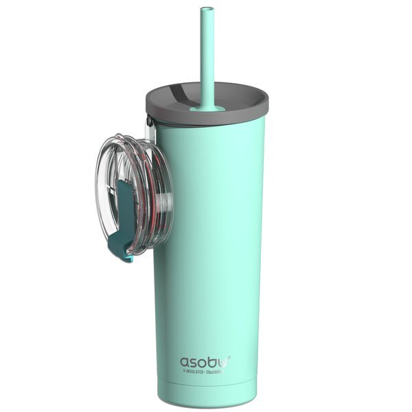 Asobu® Ocean Vacuum Insulated Stainless Steel Tumbler & Straw, 27oz.