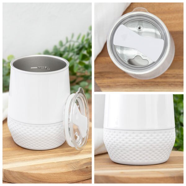 Eros Double Wall Stainless Steel Thermal Tumbler, 12oz.