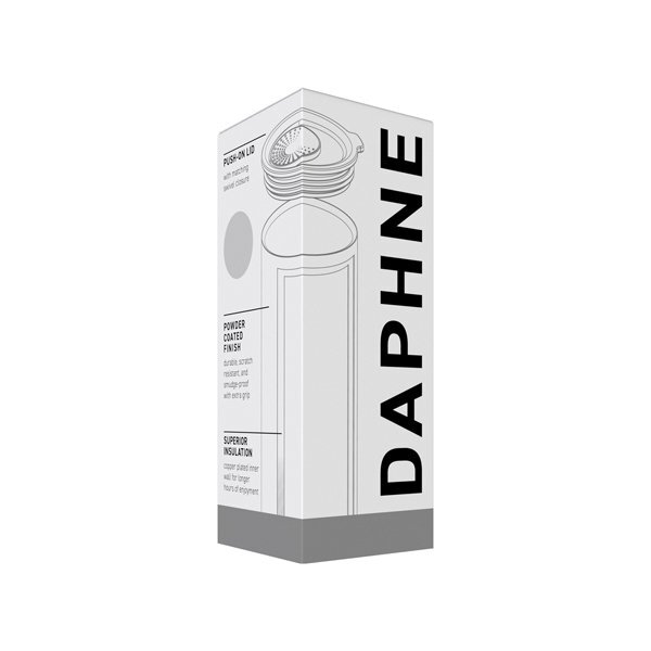 Daphne Double Wall Stainless Steel Thermal Tumbler Can Cooler, 11oz.