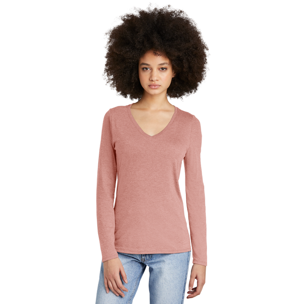 District® Perfect Tri® Long Sleeve Ladies' V-Neck Tee