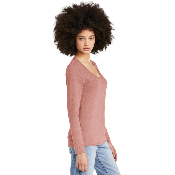 District® Perfect Tri® Long Sleeve Ladies' V-Neck Tee
