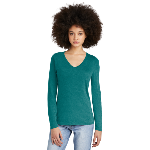 District® Perfect Tri® Long Sleeve Ladies' V-Neck Tee
