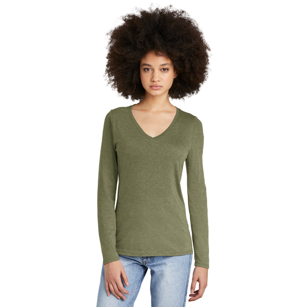 District® Perfect Tri® Long Sleeve Ladies' V-Neck Tee