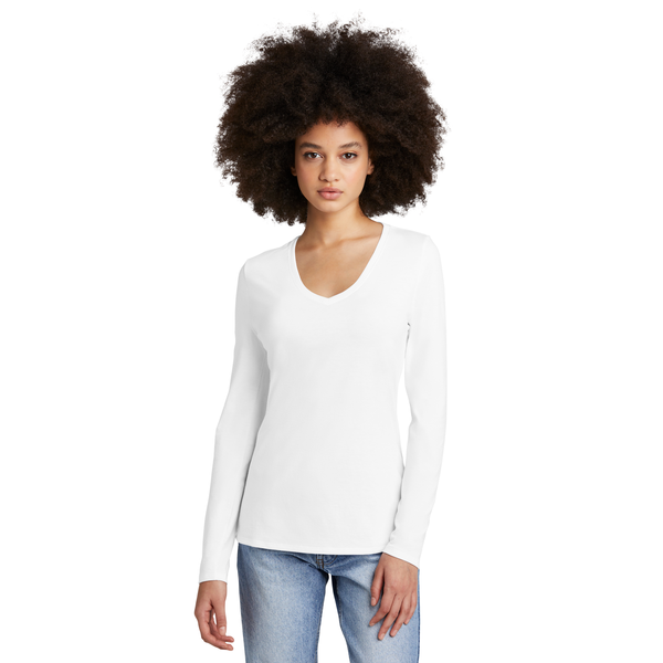 District® Perfect Tri® Long Sleeve Ladies' V-Neck Tee
