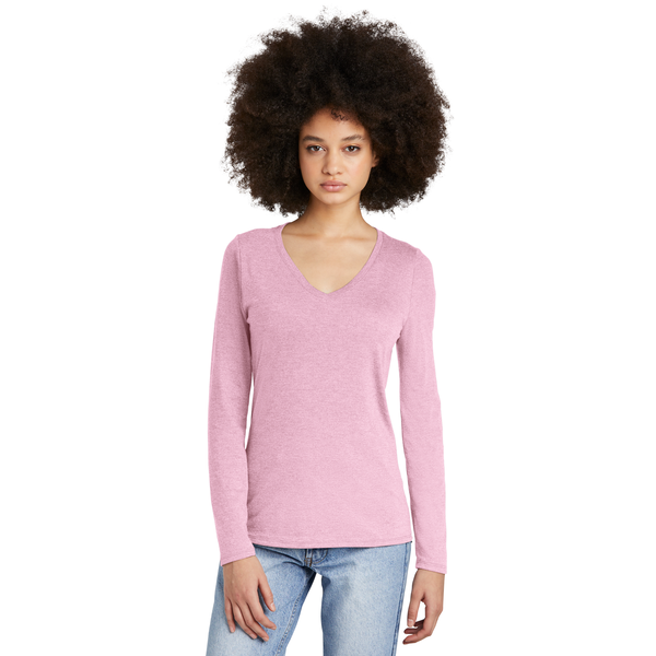 District® Perfect Tri® Long Sleeve Ladies' V-Neck Tee