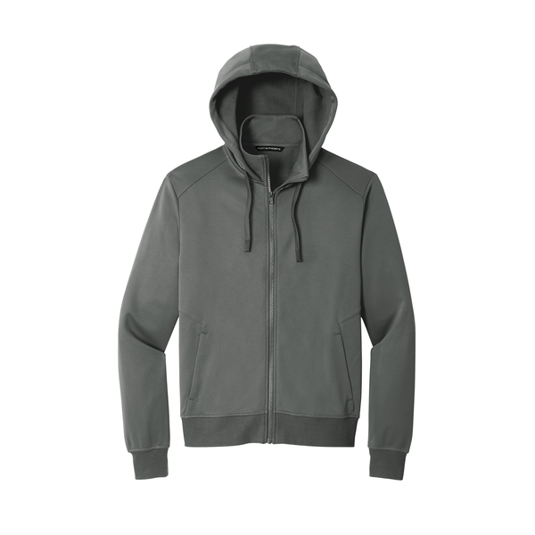 Port Authority® Polyester Smooth-Faced Fleece Hooded Men's Jacket