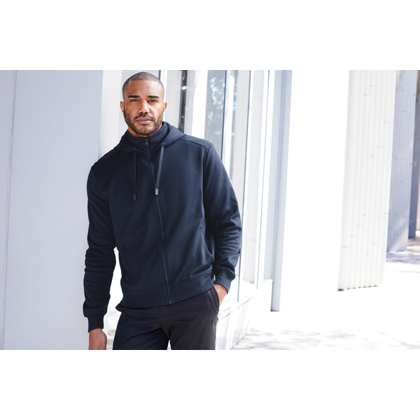 Port Authority® Polyester Smooth-Faced Fleece Hooded Men's Jacket