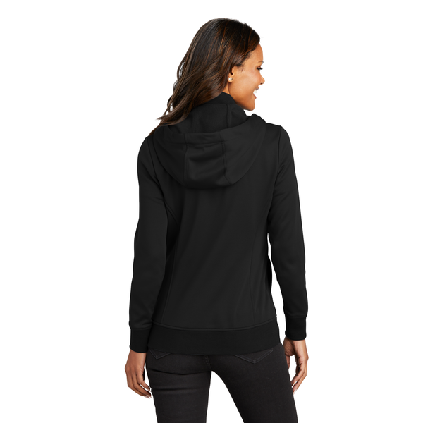 Port Authority® Polyester Smooth-Faced Fleece Hooded Ladies' Jacket
