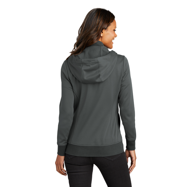 Port Authority® Polyester Smooth-Faced Fleece Hooded Ladies' Jacket