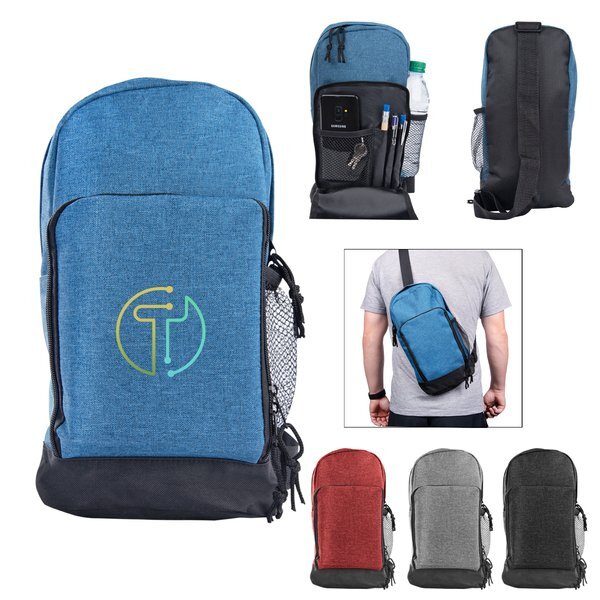 Layover Tablet Polyester Sling Backpack