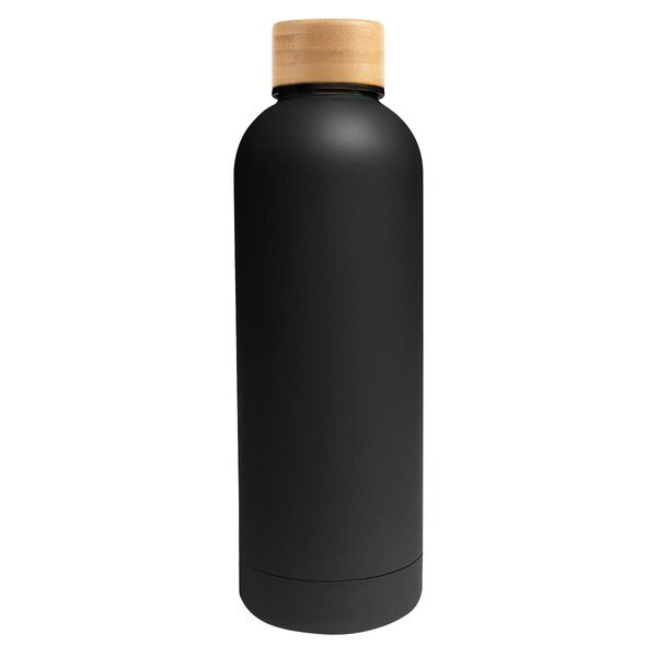 Blair Stainless Steel Bottle w/ Bamboo Lid, 17oz.