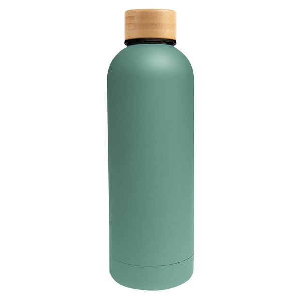 Blair Stainless Steel Bottle w/ Bamboo Lid, 17oz.
