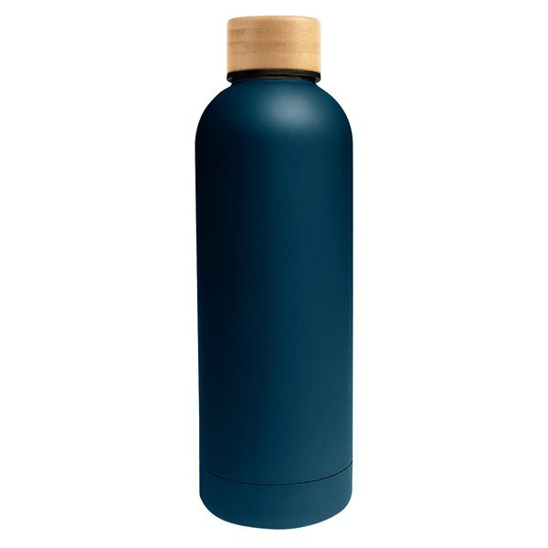 Blair Stainless Steel Bottle w/ Bamboo Lid, 17oz.