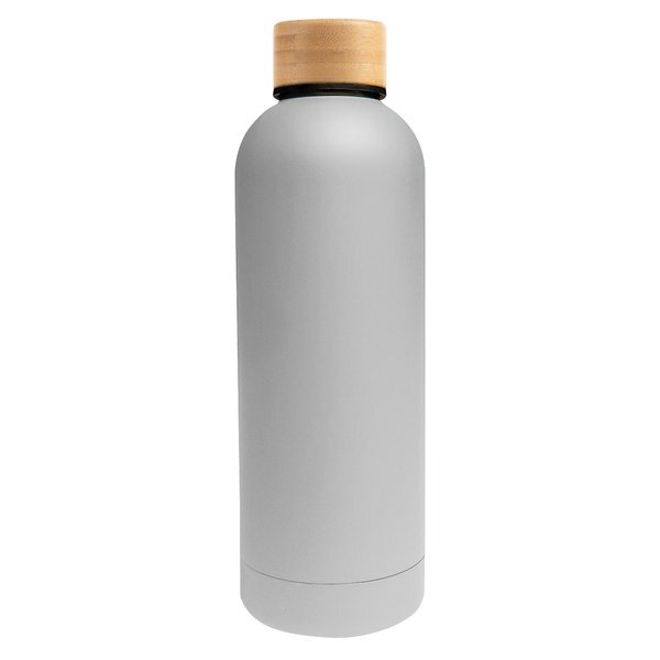 Blair Stainless Steel Bottle w/ Bamboo Lid, 17oz.