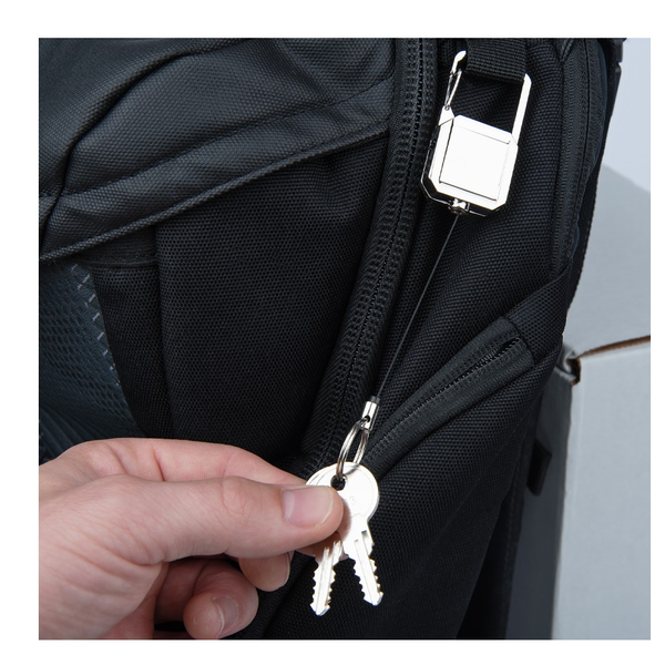 Badge Reel Keychain w/ Carabiner