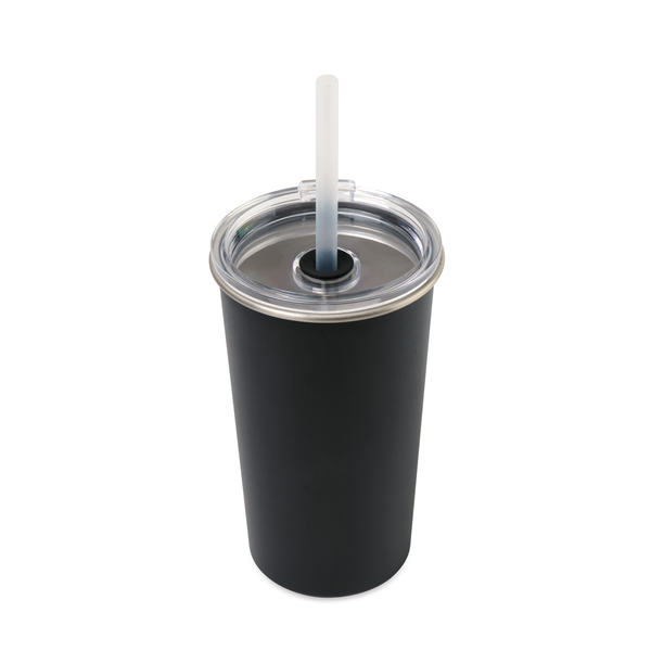 Arlo Classics Stainless Steel Tumbler w/ Straw, 20oz.